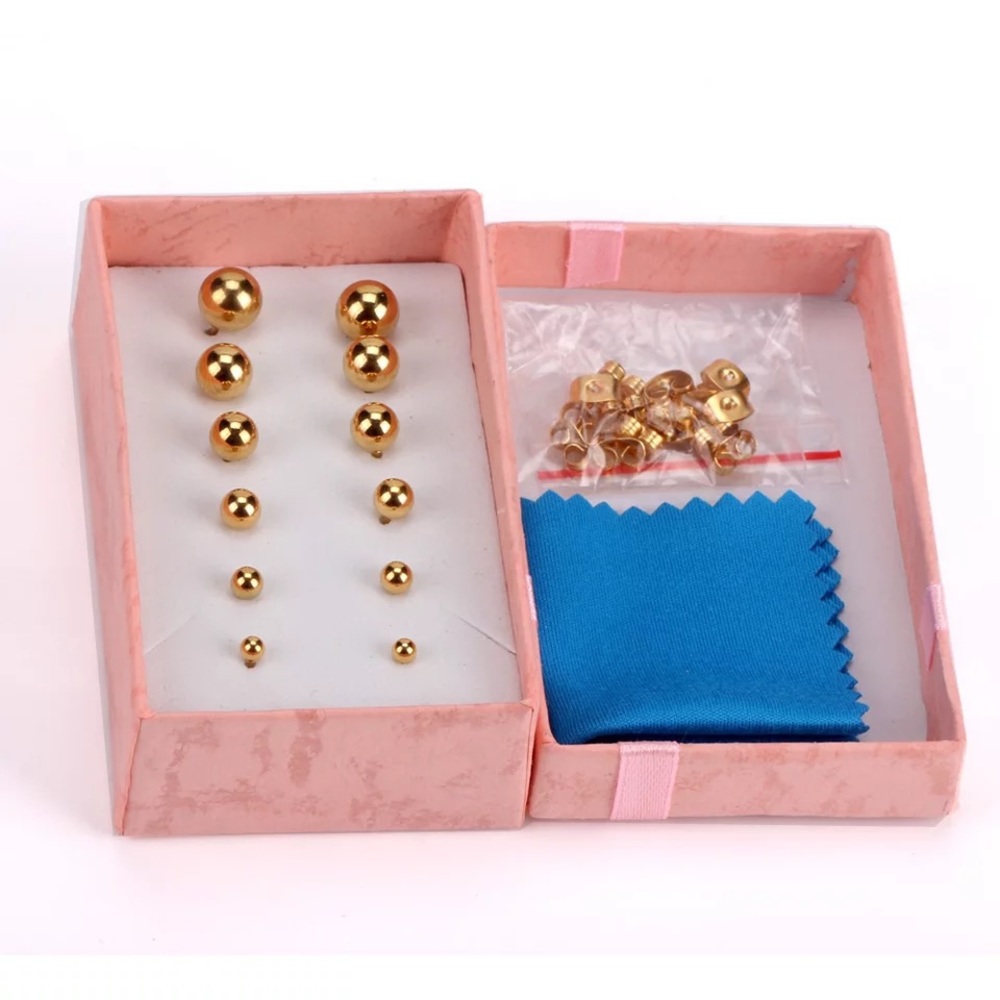 COPY - Anti allergy hypoallergenic 6 pairs earrin…